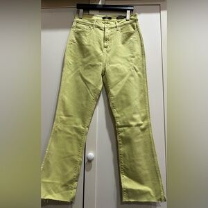 7 For All Mankind Vibrant Lime Green Jeans